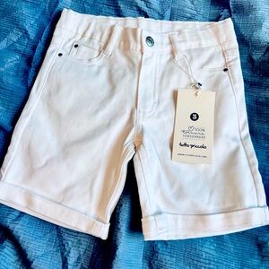 Tutto Piccolo Bermuda Shorts White Size 4
